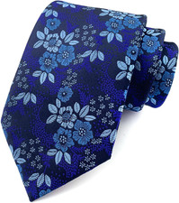 3.15" 8cm Fashion Striped PaisleyTies Mens Plaid Flower Necktie for Wedding