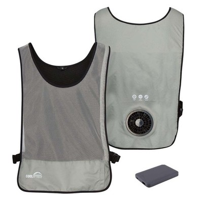 Venture Heat Unisex WindTech Single Speed Wearable Cooling Fan Vest with 3.7V