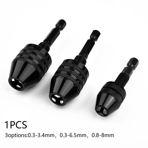1/4inch Keyless Chuck Conversion Hex Shank Adapter Drill Bit Quick Change Drive