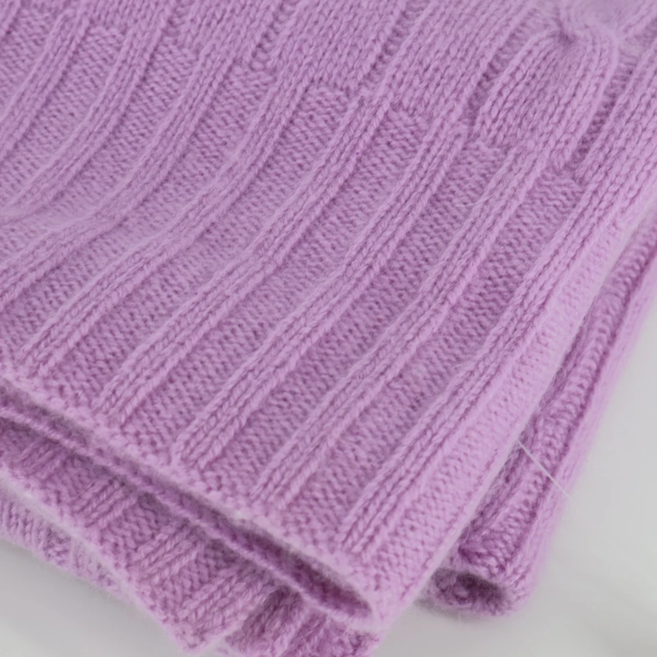 Cobertor de caxemira lavanda Ralph Lauren malha de cabo 60x60 polegadas - Imagem 3 de 4