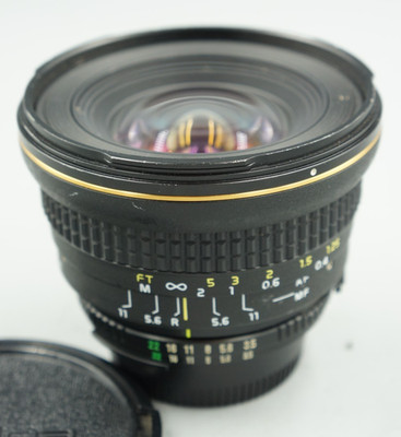 Tokina AF 17mm f/3.5 AT-X Pro Lens Nikon AF w/ Caps #579