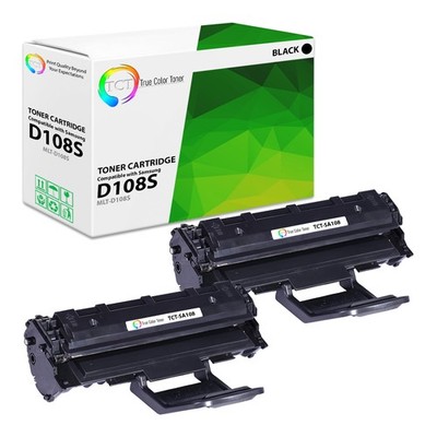 TCT 2PK Black MLT-D108S Toner Cartridges For Samsung ML-1640 ML-2240 printer