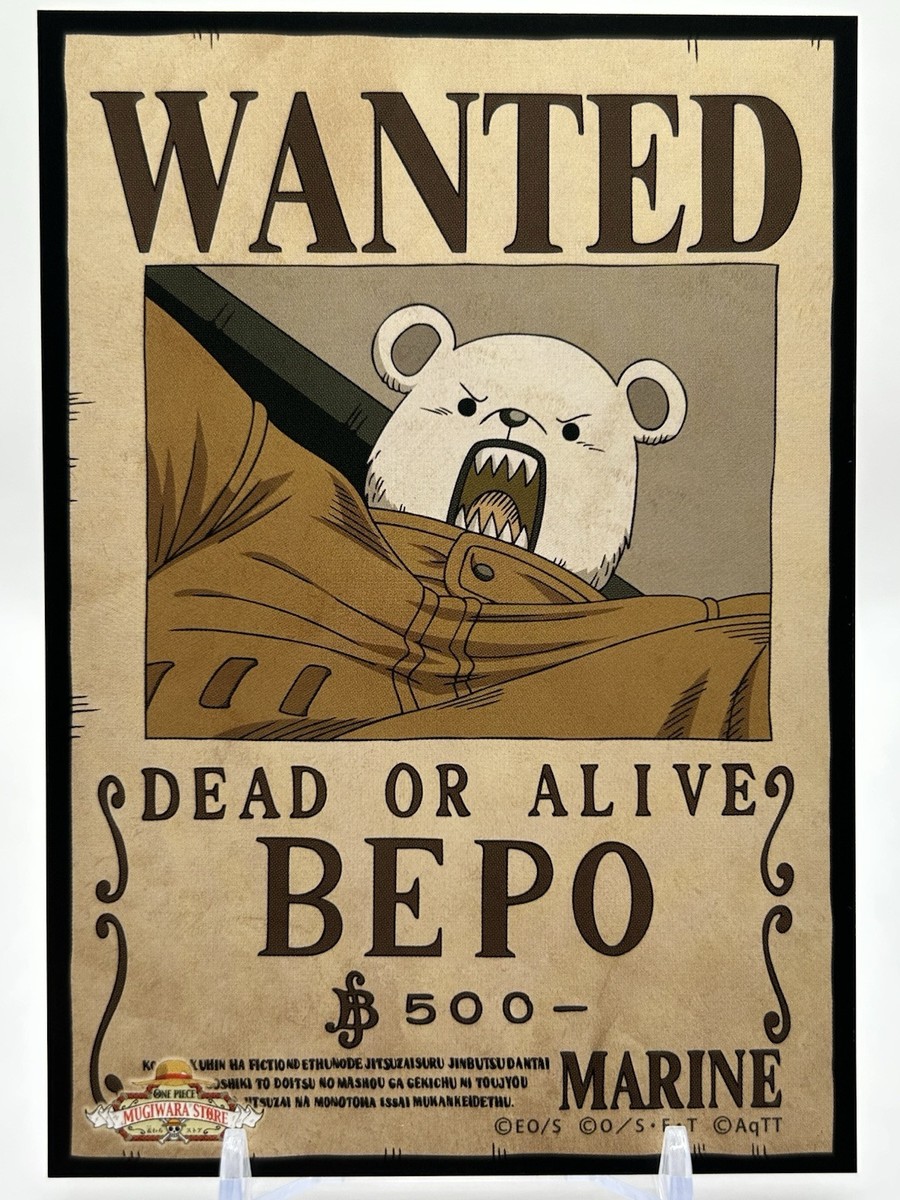 ONE PIECE WANTED POSTER Bromide Card Bepo Heart Pirates Mugiwara