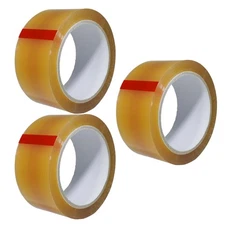 3 Pack T.R.U. Cello Eco-Friendly Biodegradable Clear Tape 2 in x 72 yds Roll