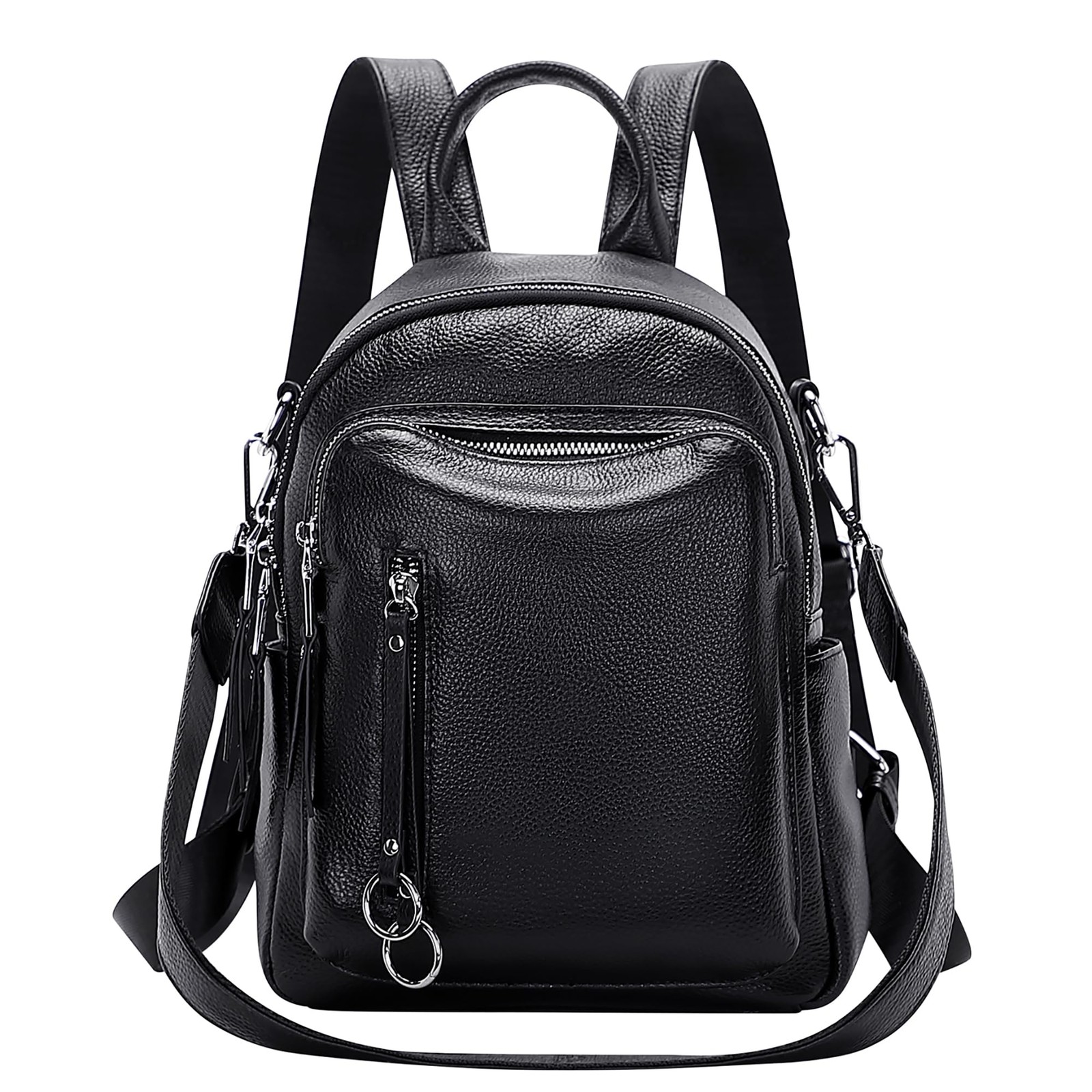 Fashion Genuine Leather Backpack Purse for Women Shoulder Bag Casual Daypack ...