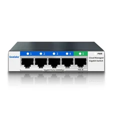 5 Port Gigabit Switch, Easy Smart Managed Ethernet Switch, Network Hub, Ether...