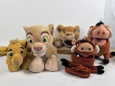 Disney Lion King Plush Lot Simba Nala Pumbaa Puppets Stuffed Animals