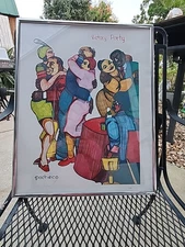 Framed Ferdie Pacheco Blew the Title Art Print Signed # 9/500 Victory Party 