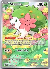 Shaymin Holo Illustration Rare SV10: Destined Rivals 185/182 NM