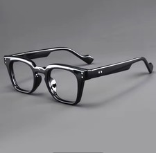 Reading Glasses 100 Retro Square Black Frame Classic Unisex Design 1.00