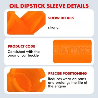 Precisions Engine Oil Level Measurement Sleeve 06A103663B Oil Dipstick Boot