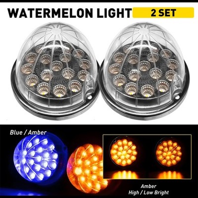 2 Watermelon Light LED Side Marker Indicator Clearance Lamp Car Truck Trailer T