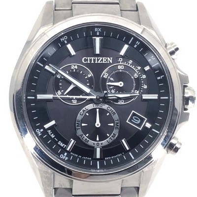 Citizen Eco-Drive E610 Solar Quarz Titan Uhr Silber Schwarz