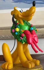 The Disney Store's Pluto Christmas Stocking Hanger, Mid to Late 90s - EUC