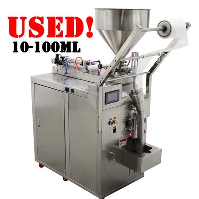 USED! 10-100ml Automatic Quantitative Paste Liquid Filling Sealing ...