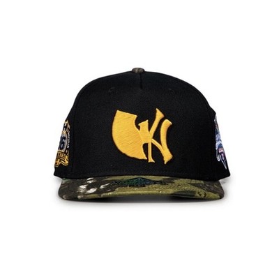 海外限定 TWNTY TWO WU-TANG NY SNAPBACK CAP ① 🔴Wu-Tang NY Yankees Hat Black Yellow WuTang Twnty Two Rza Gza