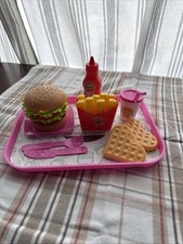 Play Food Preschool Pretend Hamburger Meal And RARE  Tray