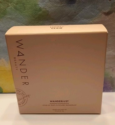 Wander Beauty Wanderlust Powder Foundation in Light. Full Size 9 g. Sealed.