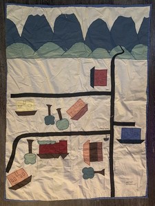 Vintage Kids Quilt Front Range To The Mountains Cotton Activity Blanket