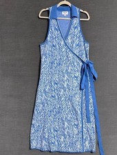Target Diane von Furstenberg Wrap Dress Midi Knit Fall Classic | Blue | Sz XXL
