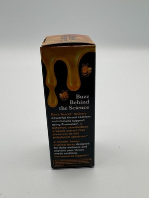 #ad Bee#x27;s Secret Throat Spray Propolis Manuka Honey Immune Support 75 Sprays Sealed $14.99