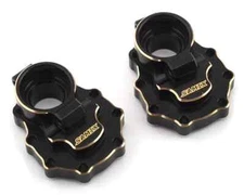 Samix Brass Rear Inner Portal Covers for Traxxas TRX-4 (Black) (2) (65g)