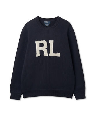 Genuine Polo Ralph Lauren Intarsia Knit RL Wool Sweater Genuine Polo Ralph Lauren Intarsia Knit RL Wool Sweater