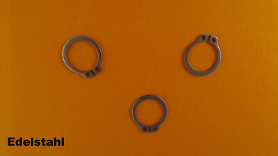 DIN 471 Sicherungsringe für Wellen Außen Seegering Edelstahl Ø 3 mm - Ø 90 mm