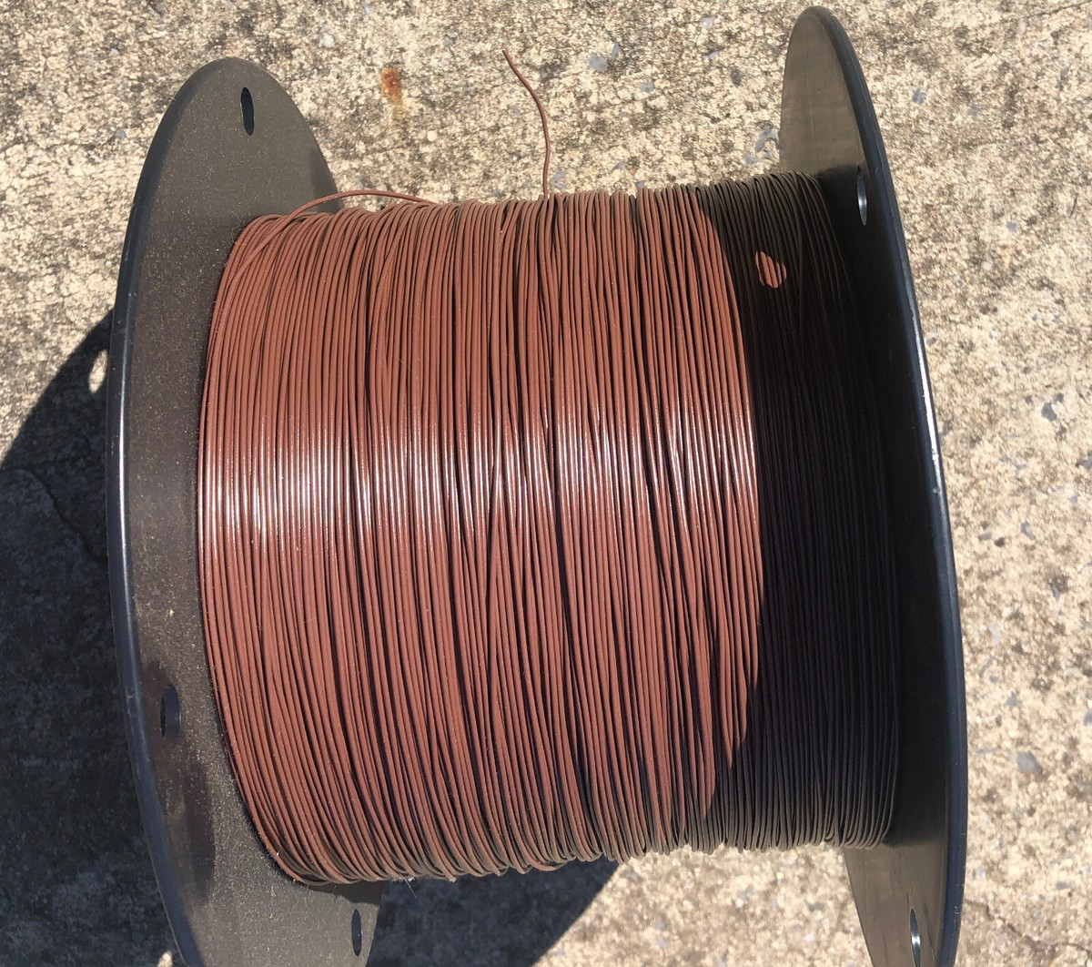 Hidden Stealth Antenna Wire Super flex 22 ga Brown 135 foot