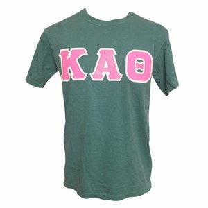 Kappa Alpha Theta Glitter Sewn Letters On Seafoam Green Comfort