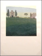 James Thorpe Tuscan Summer Hand Signed Acrylic Landscape Make an Offer