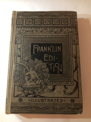 1887 Franklin Edition Aesops Fables Illustrated Hard Back VTG Antique Deco Book