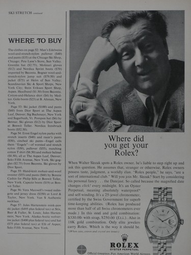 Walter Slezak 1962 Rolex VTG Where Did You Get Yours? Original Print 3/4 Page Ad - Picture 2 of 9