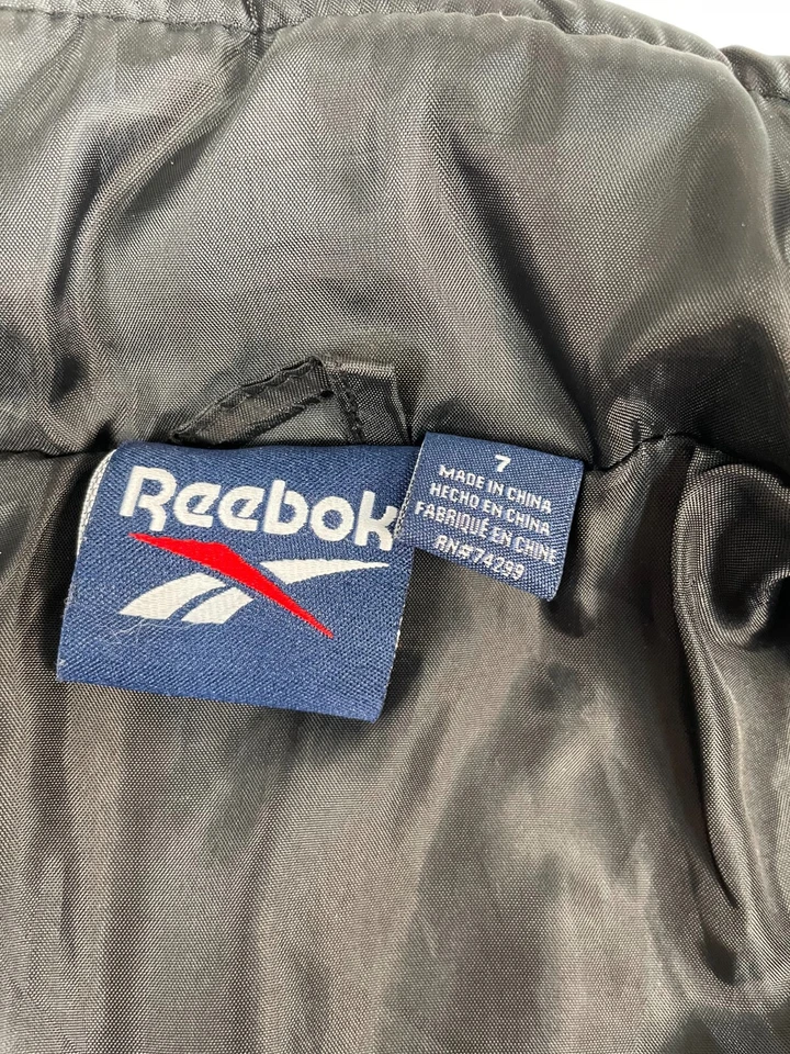 Reebok Boys Black Zipper Front Jacket Size 7 - Image 3 of 4