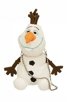DISNEY STORE Frozen Olaf 8'' Plush Coin Purse with Detachable Rope Chain NWT
