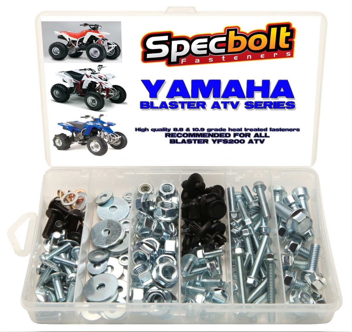パーツ YFS200 150pc Yamaha Blaster Yfs200 ATV Bolt Kit for Plastic Body