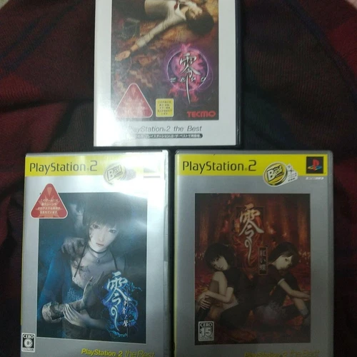 Fatal Frame Zero Set of 1,2,3 Crimson Butterfly PlayStation 2 PS2 best used