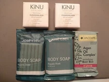 KiNU Aria Jose Eber Rose La Coupe Argan Oil NEW Hotel Bar Soap 5 Mixed Lot