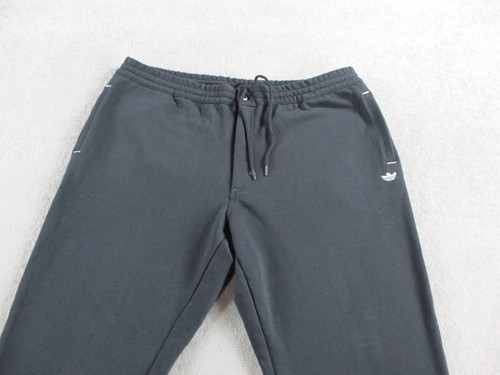 Adidas Pants Mens 2XL XXL Black Shmoo Sweat Fleece Heavyweight Lounge Trefoil - Picture 2 of 10