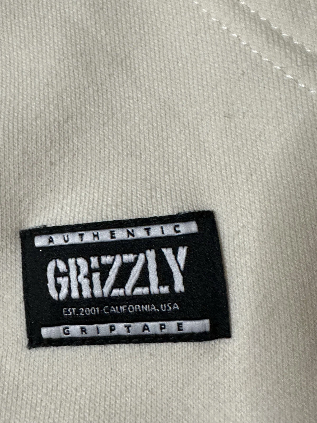 OFF WHITE Felpa con cappuccio unisex bianca nuova senza etichette piccola grizzly off