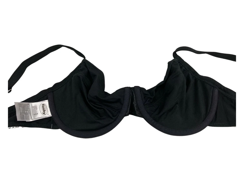 FASHY costume donna due pezzi nero inserti bianco 2327 C con ferretto Coppa C - Bild 3 von 4