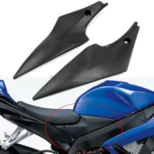 Black Tank Side Cover Panel Cowl Fairing Kit For Suzuki GSXR 600 750 2006-2007