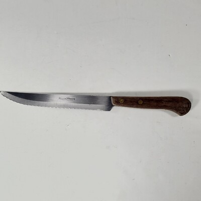 Even Sharp Slicing Knife Serrated 12'' Stainless Steel Vintage Japan