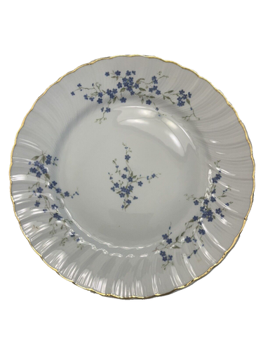 Bernardaud Limoges Myosotis Porcelain China - 8 dinner plates - Pristine! 150.00