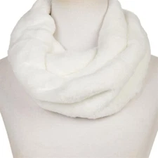 Avec Les Filles Faux Fur Infinity Scarf WHITE NWOT (288)