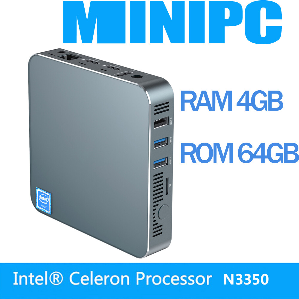 ミニpc Windows 10 Pro Celeron N3350　4GB Intel Mini PC Celeron N3350 2.4GHz Windows 10 Pro 4GB+64GB