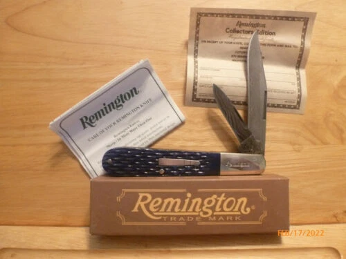 Mango de hueso Remington hoja de acero de Damasco cuchillos plegables de colección