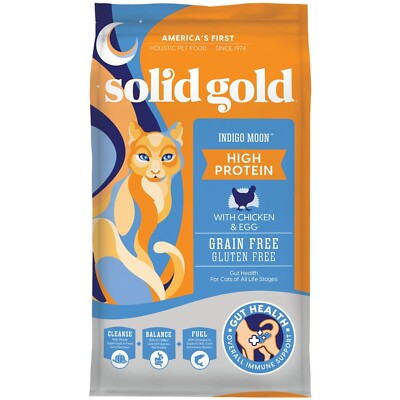 Solid Gold Indigo Moon - Dry Cat Food with Digestive Probiotics for Cats - Gr...
