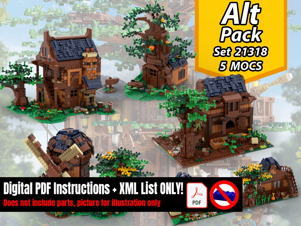 MOC Instructions PDF 21318 Alternative Pack 5 MOCS eBay