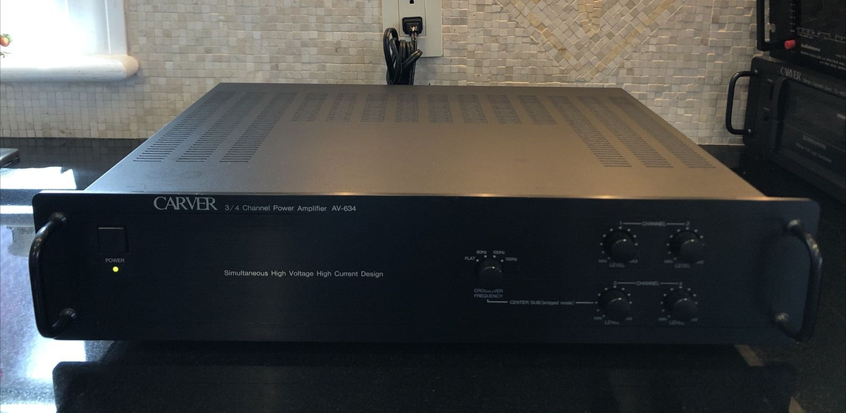 AVアンプ Carver 3/4 Channel AV-634 Power Amplifier Perfect Working